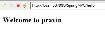 spring mvc output page