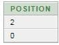 position of a given character in field